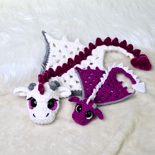 "Emerald Guardian" Dragon Amigurumi (Digital Download)
