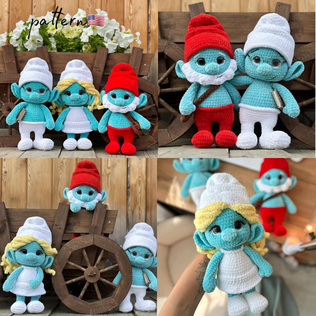 The Ultimate Collection: Beloved Amigurumi Characters 4-in-1 Pattern Bundle.