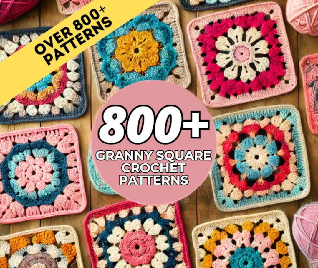 800+ Granny Square Patterns Blankets, Bags, Wearables & More