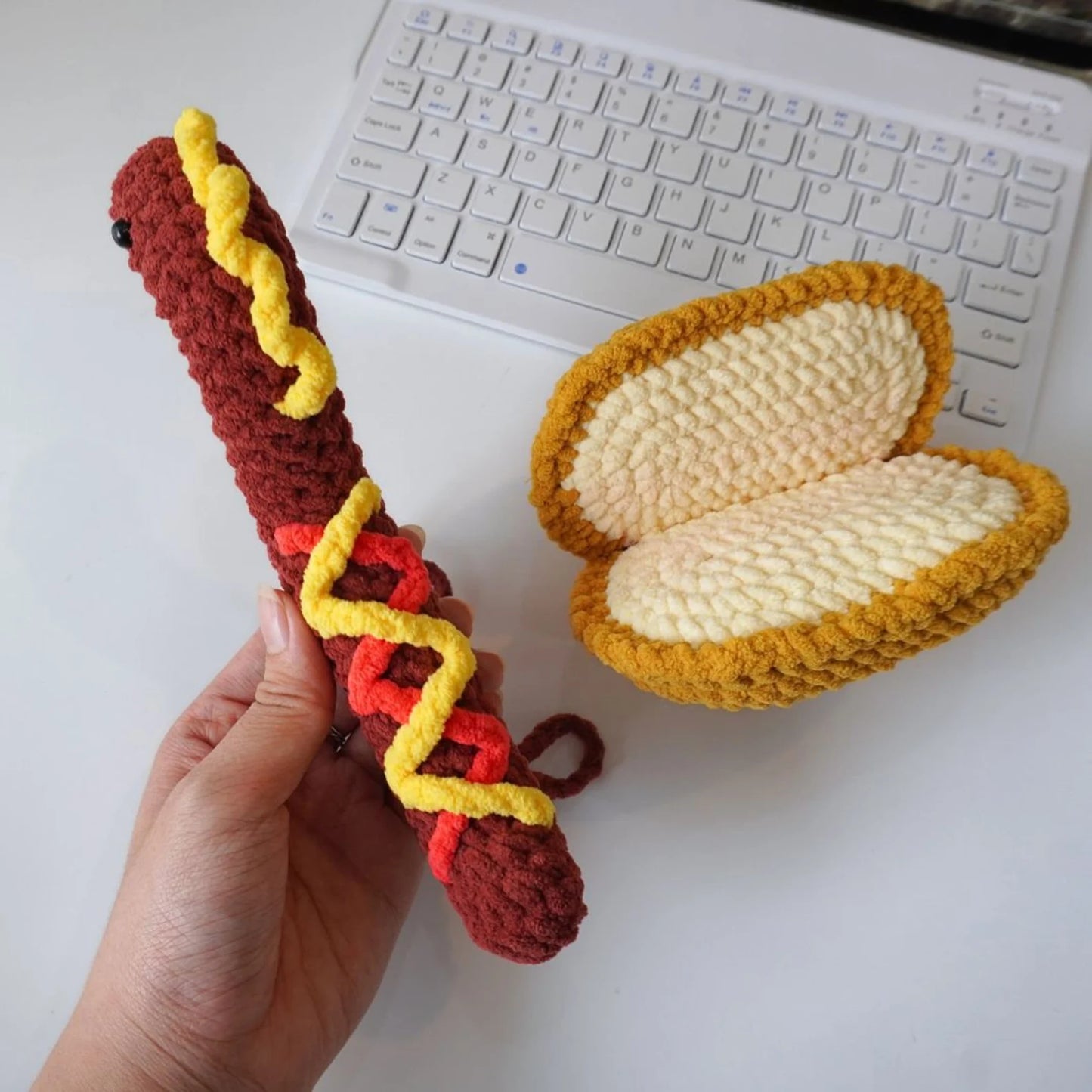 Dinosaur Crochet Pattern Bundle, Dino Snack Trio Crochet, Ice Cream Stegosaurus Crochet, Hot Dog Brachiosaurus Crochet, Ankylobuger Crochet