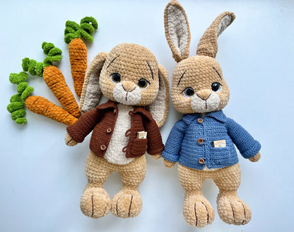Crochet Pattern Peter Rabbit and Benjamin Bunny