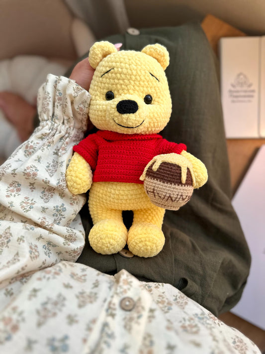 Winnie the pooh crochet pattern Adorable plus toy amigurumi pattern