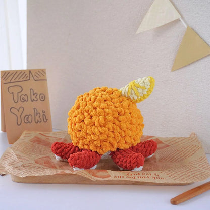 Tako Crochet Patterns Bundle | Fried Squid Takoyaki Pattern, Hot Dog Octopus Pattern, Takoyaki Pattern, Amigurumi Crochet Patterns