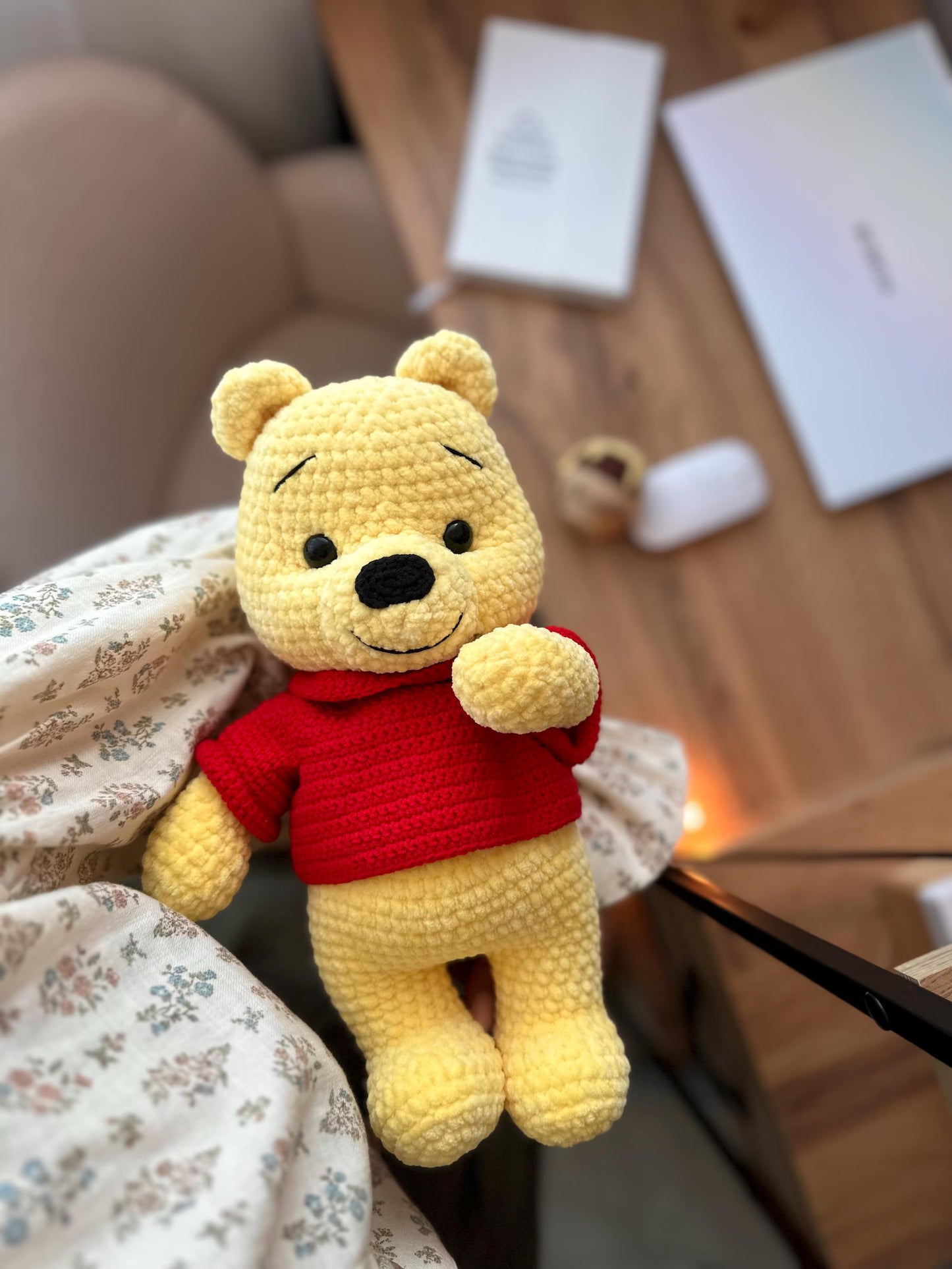 Winnie the pooh crochet pattern Adorable plus toy amigurumi pattern